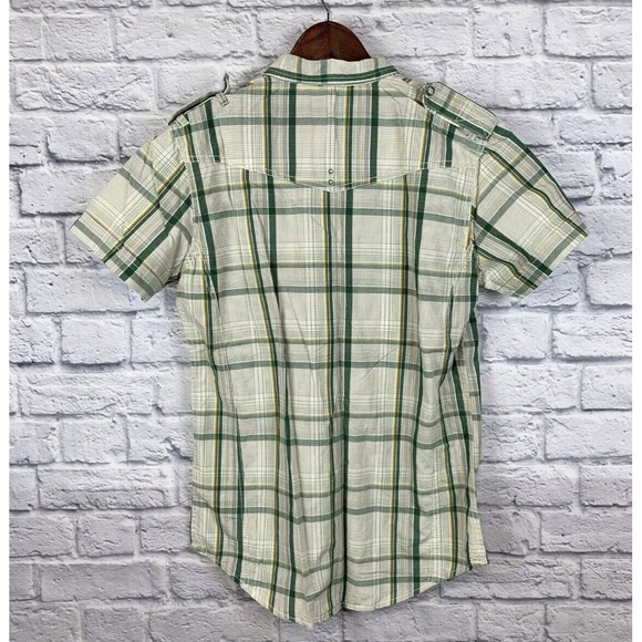 Wrangler American Cowboy Western Pearl Snap Multicolor Short Sleeve Plaid Medium - Picture 3 of 7